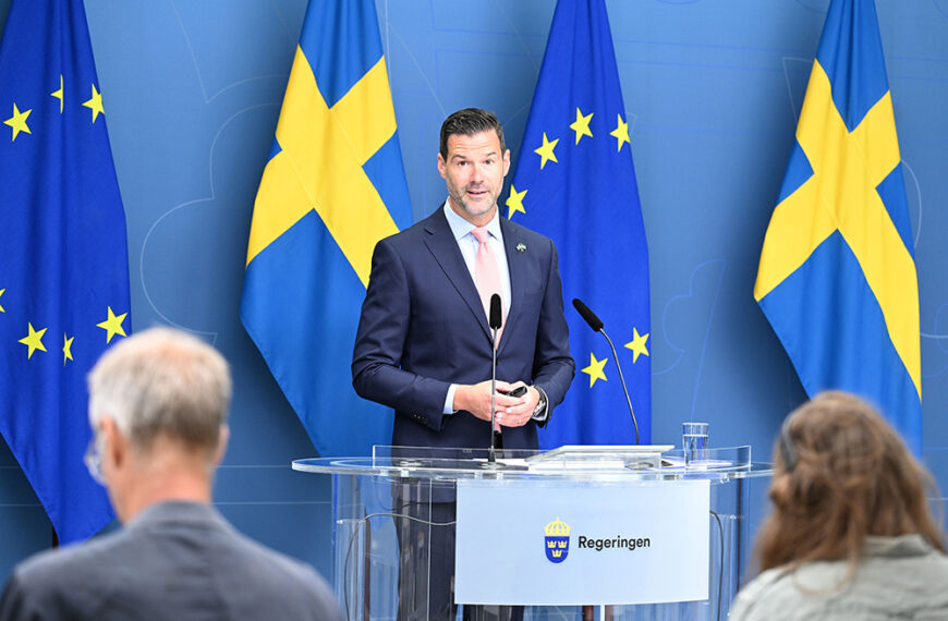 Bistånds- och utrikeshandelsminister Johan Forssell (M). Foto: Linnea Engberg/Regeringskansliet