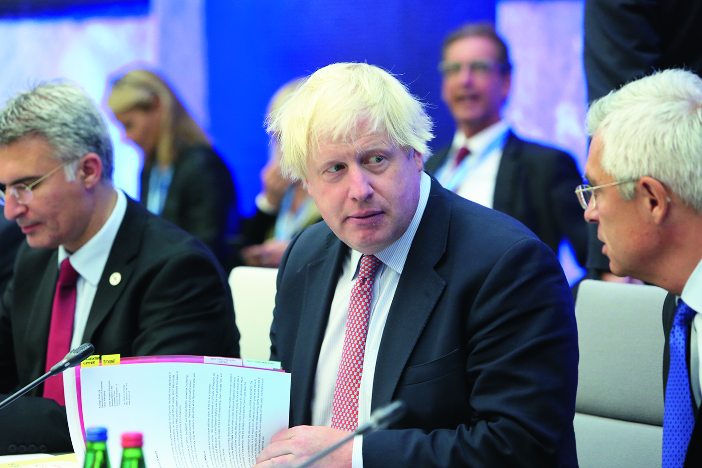 Bild p Boris Johnson frn EU-toppmte 2017 Foto Annika Haas