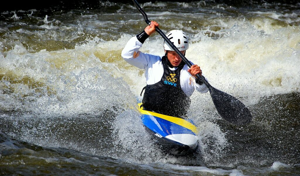 Isak Öhrström, Kanotslalom. Bild: Wikimedia commons, Share Alike, Creator: Kanotslalom