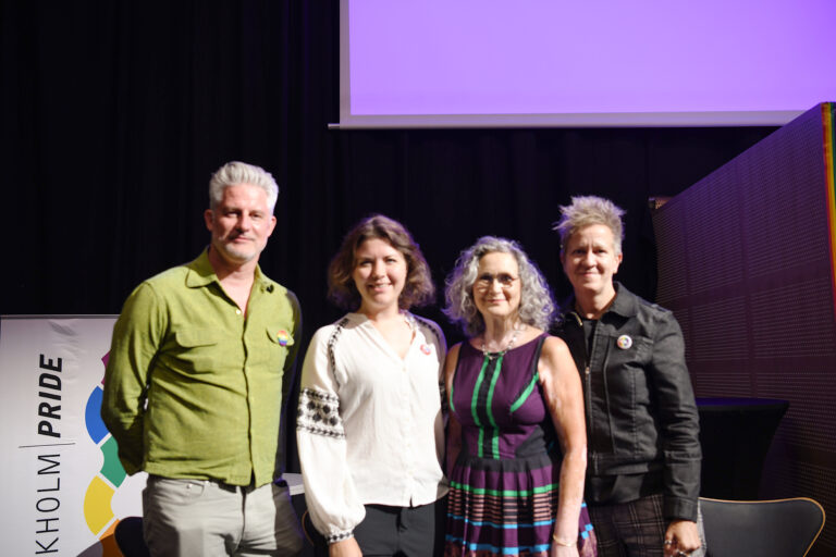 Claes Nyberg (C), Emelie Stark (S), Ilona Szatmári Waldau (V), Ulrika Westerlund (MP)